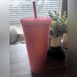 Starbucks soft pink studded tumbler